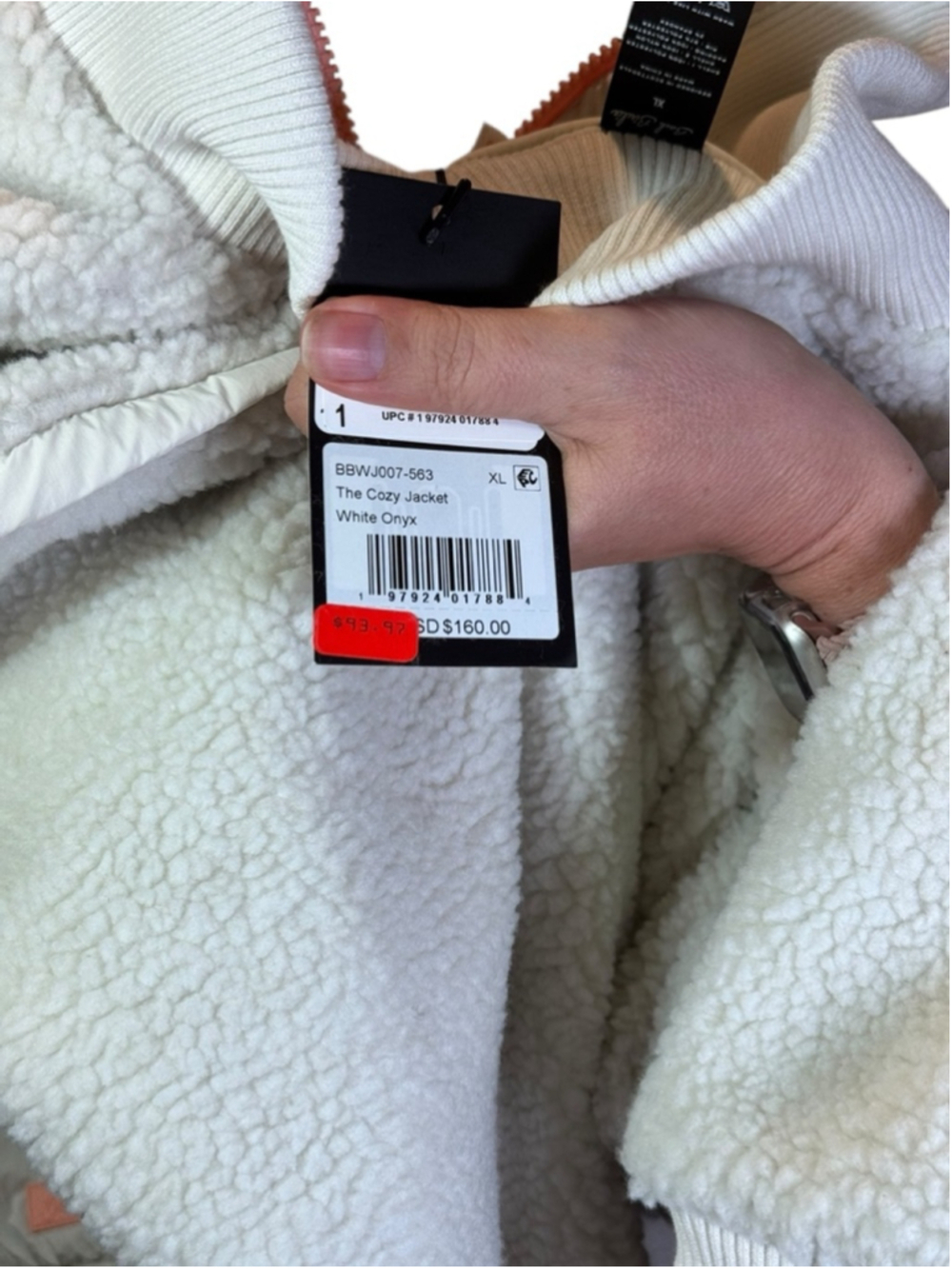 Women's Bad Birdie Cozy Jacket XL White Onyx - Picture 4 of 4